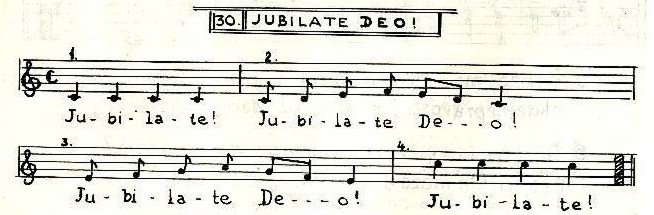 30 Jubilate deo